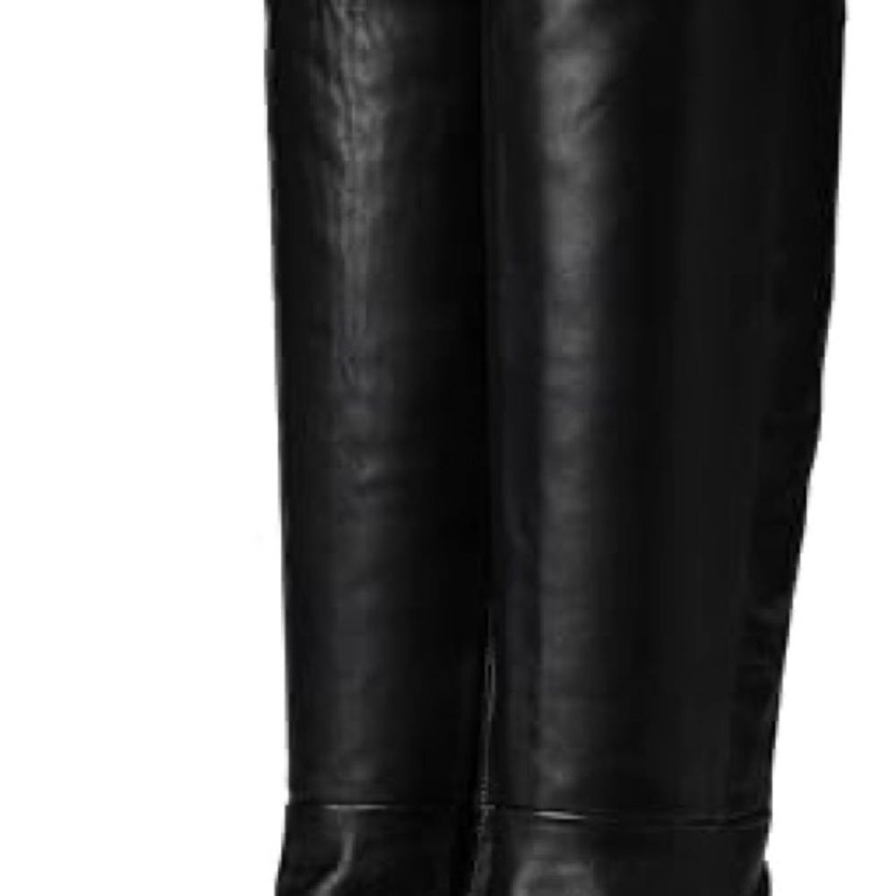 Circus by Sam Edelman Black Platform Knee High Boots Block Heel Size 8.5 - Picture 8 of 8